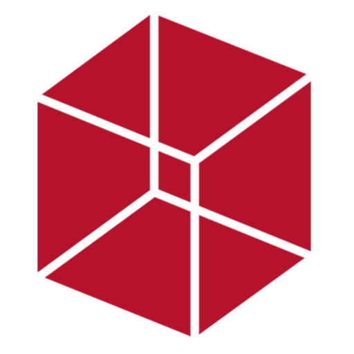 BAWO Türelemente GmbH Bildmarke (roter geometrischer Würfel)